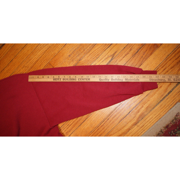 Vintage 90s Morning Sun Birds Kitten In Mitten Sweatshirt Womens Large Dark Red - Picture 8 of 8